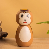 Деревянная кукла кокеши "Медвежонок" 7х7,5х15 см