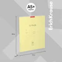 Тетрадь 12 листов в клетку ErichKrause &laquo;Классика&raquo;, обложка мелованный картон, жёлтая