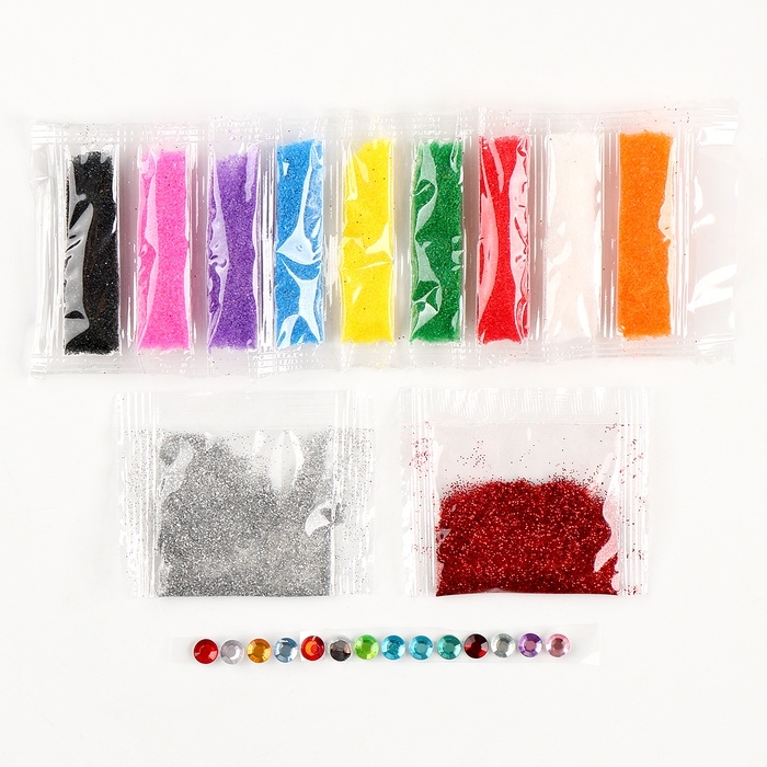 Ёлочный шар - фреска своими руками на новый год &laquo;Дед Мороз и зайка&raquo;, набор для творчества