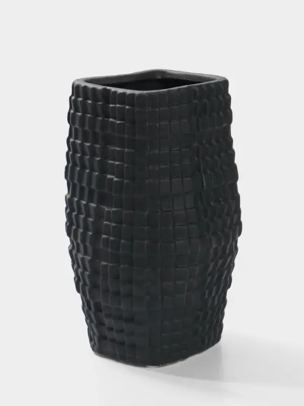 Ваза настольная керамика "Джорадо" 20х11 см, чёрный