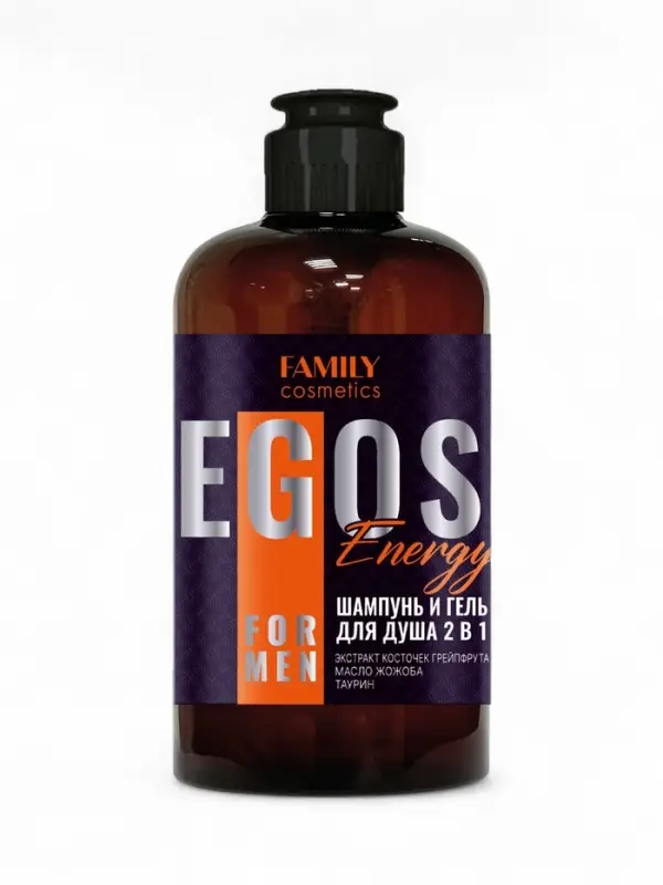 Шампунь и гель для душа мужской Energy, 470 мл