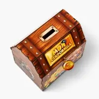 Копилка-сундук "Мои сокровища", 16х14,5х12 см