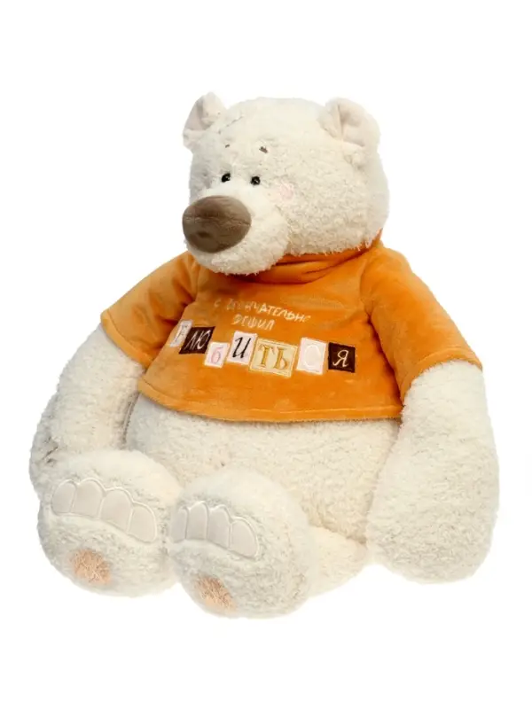 Мягкая игрушка "Медведь Тато в рыжей майке", 37 см ММТато/38/рж