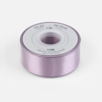 Лента атласная двухсторонняя №0434 38мм*25&plusmn;1м сиреневый TR