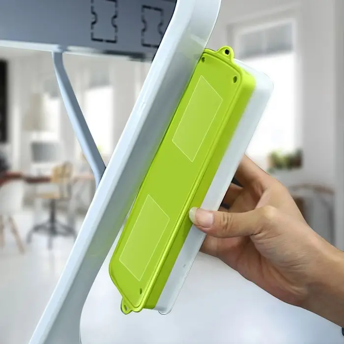 Двусторонние самоклеящиеся держатели ТУНДРА, 33.5&times;15.25 мм, прозрачные, 8 шт.