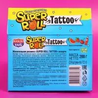 Жевательная резинка SUPER ROLL TATTOO, ассорти, 12 г