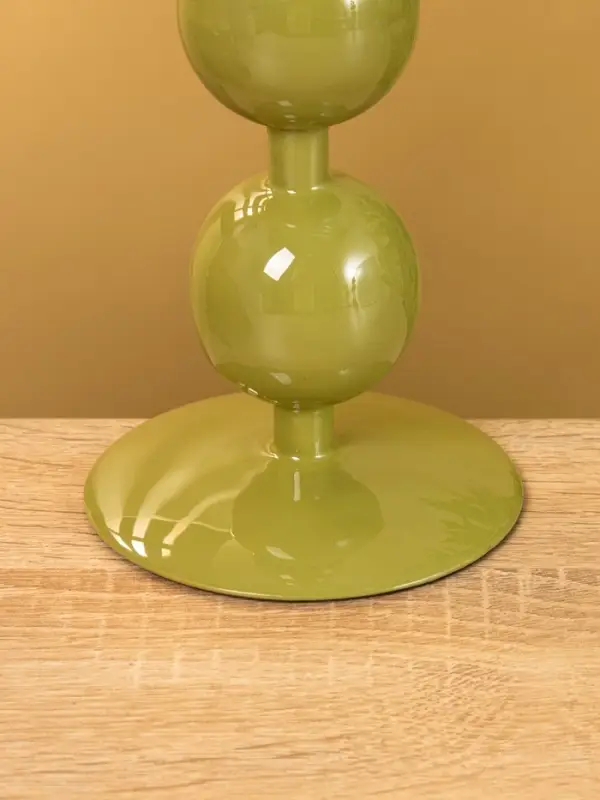 Подсвечник на 1 свечу "Авокадо" с 3 сферами 10х10х25 см