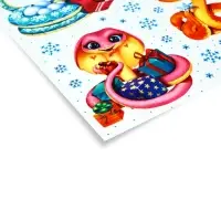 Наклейка интерьерная &laquo;Змеи 2025&raquo;, 21&times;29.7 см