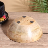 Миска "Оттенки сирени" дерево манго 17,5х17,5х6,5 см