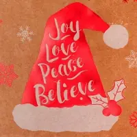 Пакет крафт с тиснением, круглая ручка, &laquo;Колпак&raquo; 15&times;21&times;8 см, 120 г