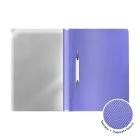 Папка-скоросшиватель А4 180 мкм, ErichKrause Fizzy Pastel, фиолетовая, прозрачный верх, до 130 листов