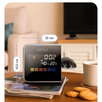 Часы с термометром и гигрометром КТ-3726