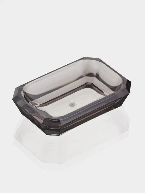 Набор для ванной "Кристалл" 4 предмета (дозатор, 2 стакана, мыльница)