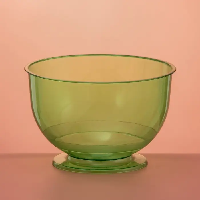 Креманка пластиковая одноразовая для фуршета &laquo;Кристалл&raquo;, 200 мл, зелёная