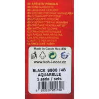 Карандаш художественный чернографитный акварельный 7.5 мм, Koh-I-Noor GIOCONDA 8800 4В, L=175 мм