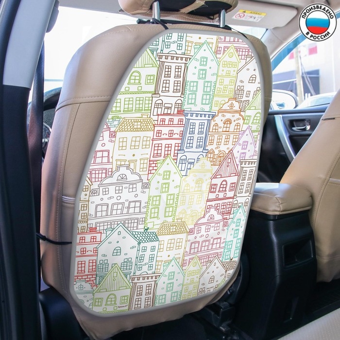 Незапинайка - защитная накидка на сиденье автомобиля &laquo;Город&raquo;, 61х46 см