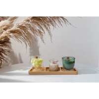 Менажница Magistro Tropical, 3 секции, 30&times;10&times;1,8 см, каучуковое дерево