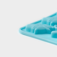 Форма для мармелада Доляна &laquo;Морские сладости&raquo;, силикон, 22,3&times;17,2 см, 32 ячейки (2,7&times;2 см), цвет голубой