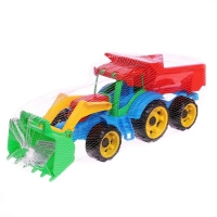 Трактор &laquo;Трудяга&raquo;, с прицепом, МИКС