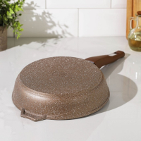 Сковорода &laquo;Гранит Brown&raquo;, d=24 см, антипригарное покрытие, съёмная ручка, цвет МИКС