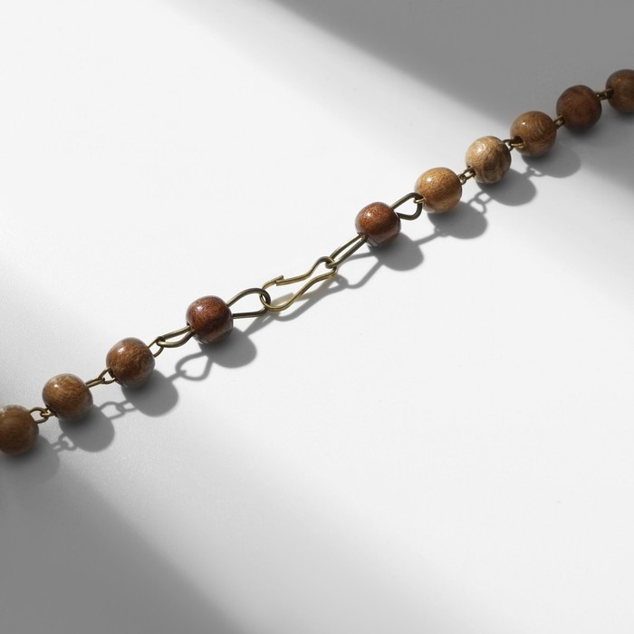 Колье ручная работа, деревянное &laquo;Мускат&raquo;, 65 см