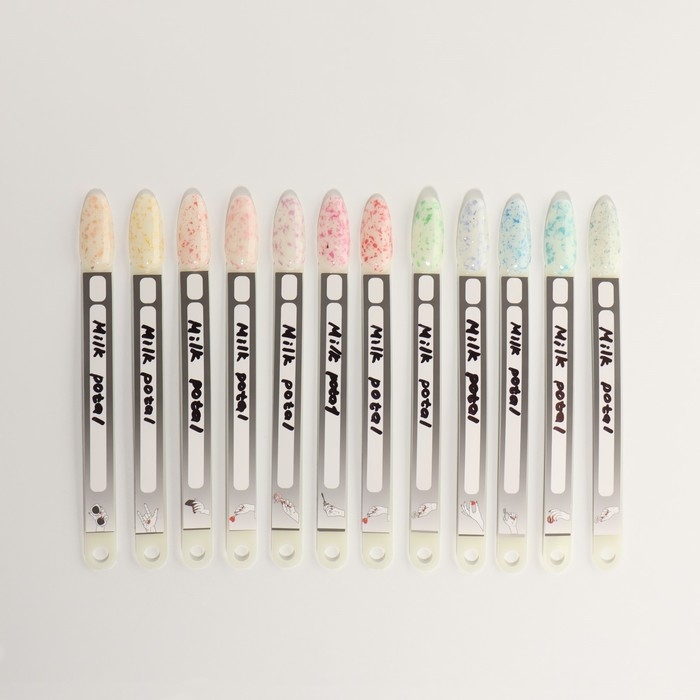 Гель лак для ногтей, &laquo;MILK POTAL&raquo;, 3-х фазный, 8мл, LED/UV, цвет белый/персиковый (09)