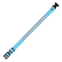 Ошейник с подсветкой Двойная полоса размер L, ОШ 45-52 х 2,5 см 3 режима свечения голубой