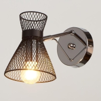 Бра 662456/1 E27 40Вт черный-хром 26х12х18 см