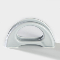 Салфетница фарфоровая &laquo;Акварель&raquo;, цвет светло-серый