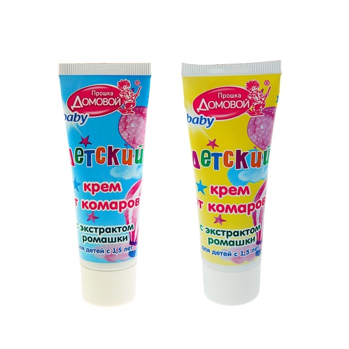 Крем от комаров "Домовой Прошка", десткий, с экстрактом ромашки, 40 мл