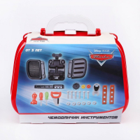 Набор строителя "чемоданчик" в сумке с инструментами игровой, Тачки