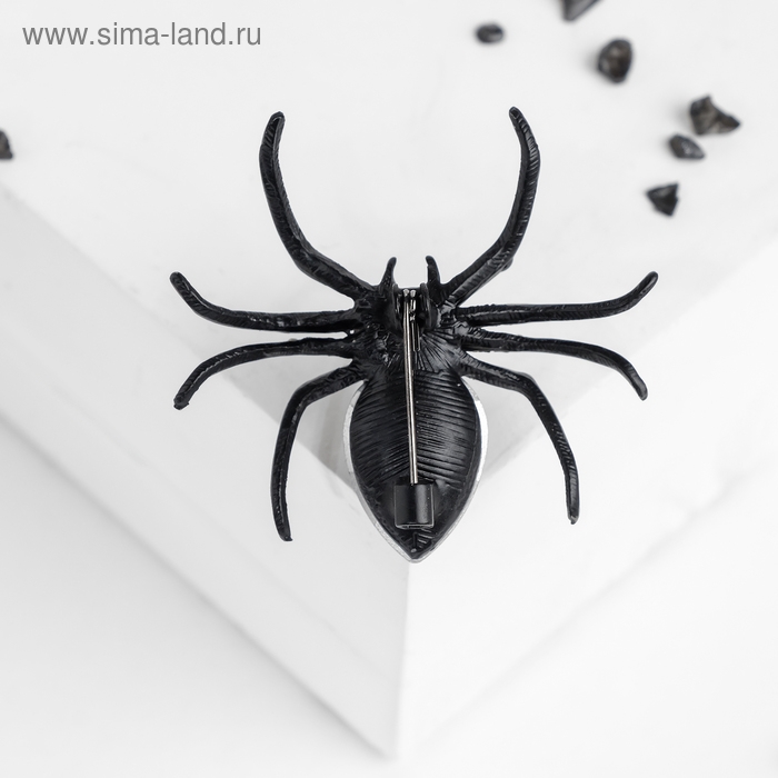 Брошь &laquo;Паук&raquo;, цвет чёрно-фиолетовый