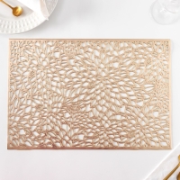 Салфетки сервировочные на стол Доляна &laquo;Астра&raquo;, 45&times;30 см, 4 шт, цвет золото