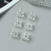 Краб для волос "Аванти" (набор 6 шт) зубчики, 2 см, прозрачный