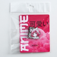 Значок деревянный &laquo;Девочка котик&raquo;, аниме, 3,3 х 3,3 см