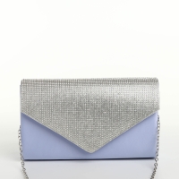 Сумка-клатч на магните, цвет голубой