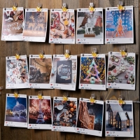 Гирлянда &laquo;Нить&raquo; 2 м роса с насадками &laquo;Прищепки-цыплёнок&raquo;, IP20, серебристая нить, 20 LED, батарейки ААх2 (нет в комплекте), свечение тёплое белое