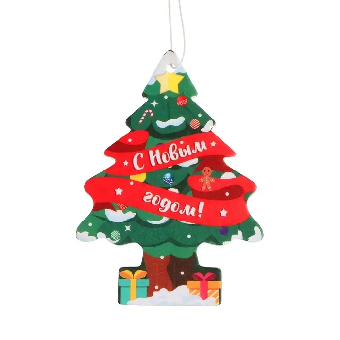 Ароматизатор подвесной Grand Caratt &laquo;С новыи годом&raquo;, антитабак