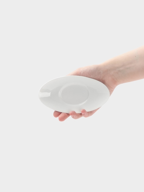 Блюдце овальное к соуснику 100 мл