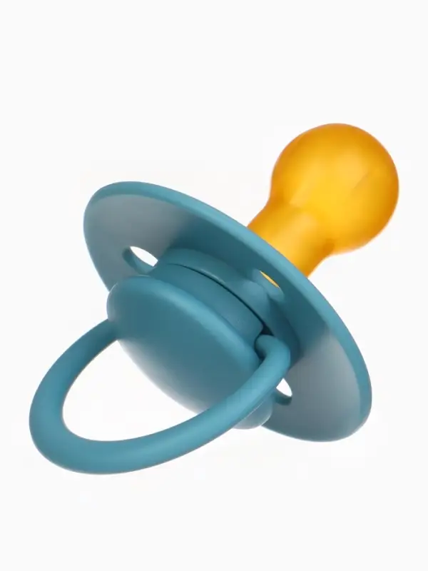 Набор классических пустышек, 2 шт., латекс, серый/серо-синий, в контейнере, от 6 мес., M&B