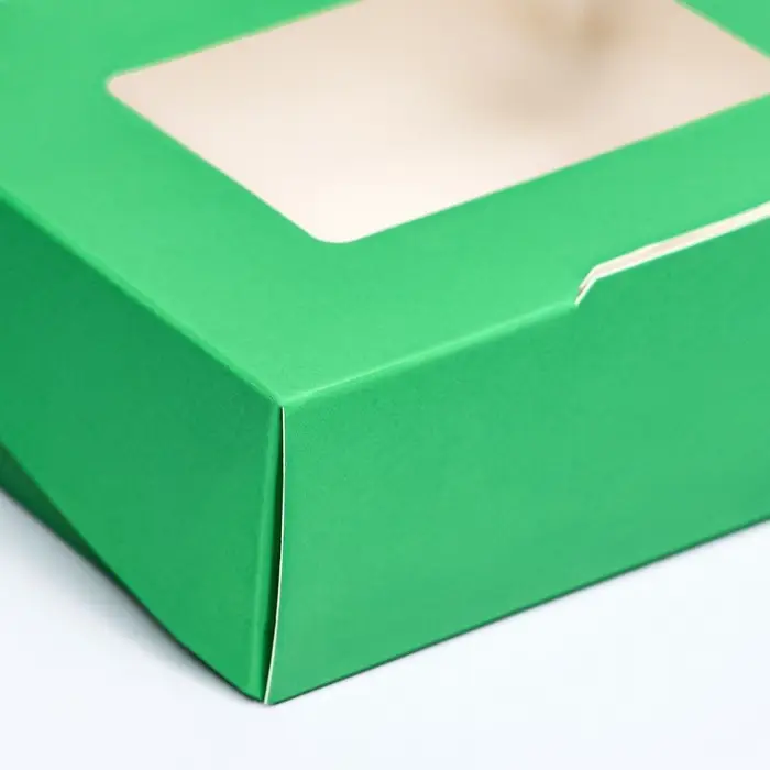 Контейнер на вынос, зелёный, 10&times;8&times;3.5 см