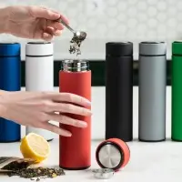 Термос с ситечком Percola, зеленый