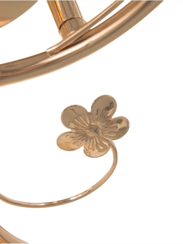 Люстра "Переливы" 2х40Вт Е27 золото