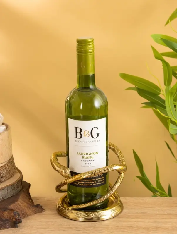 Подставка для бутылки &laquo;Змей искуситель&raquo;, 10.5&times;10.5&times;15 см, алюминий