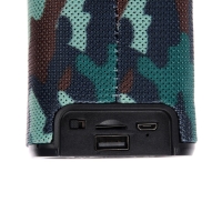 Портативная колонка Luazon LZZ-60, 5 Вт, 500 мАч, подсветка, micro SD, хаки