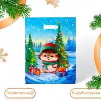 Пакет "Колючка", полиэтиленовый с вырубной ручкой, 31х40 см.