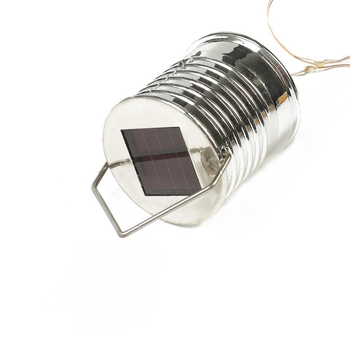 Садовый светильник на солнечной батарее &laquo;Лампочка&raquo;, 8&times;14&times;8 см, 5 LED, свечение белое