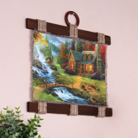 Сувенир свиток "Дом возле водопада"