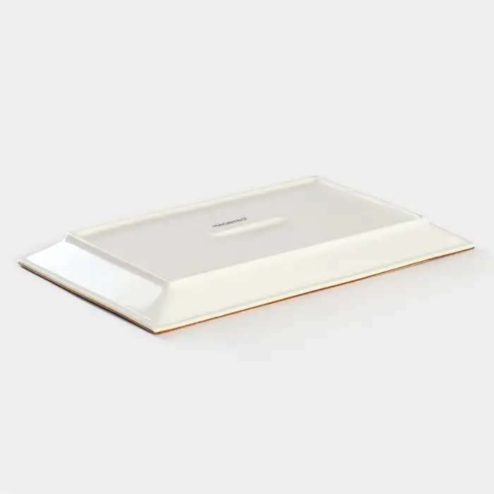 Блюдо сервировочное Magistro &laquo;Церера&raquo;, фарфор, 28&times;17,5&times;2 см, белое