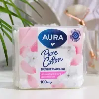 Ватные палочки Aura Beauty Cotton Buds, 100 шт.